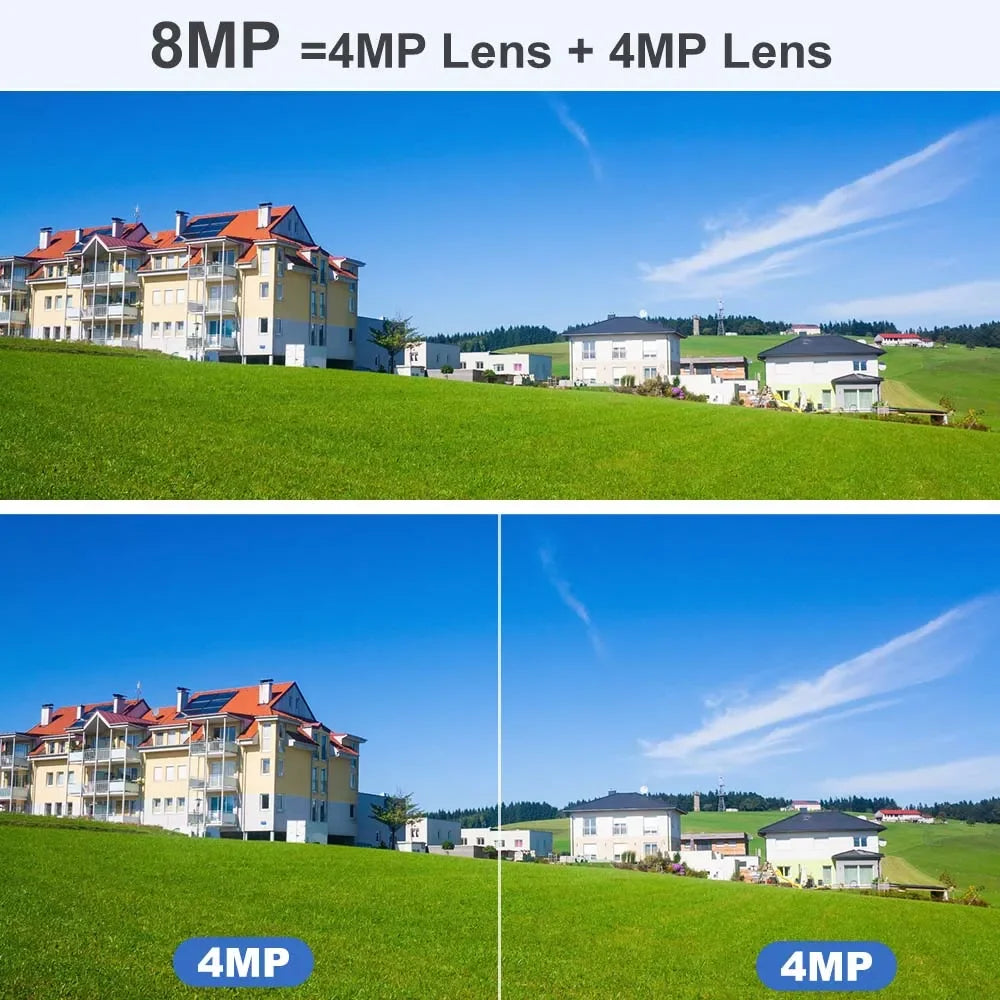 4K 8MP Tuya WiFi Camera HD 2.4G/5G Auto Tracking Outdoor PTZ Cameras Security Protection Video Surveillance Cam Google Home Zpaxo
