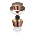 Toilet Flush Valves Fitting Flusher Double Push Toilet Tank Button Accessory Water Saving Flush Valve Fitting for Home Bathroom Zpaxo Rose Gold