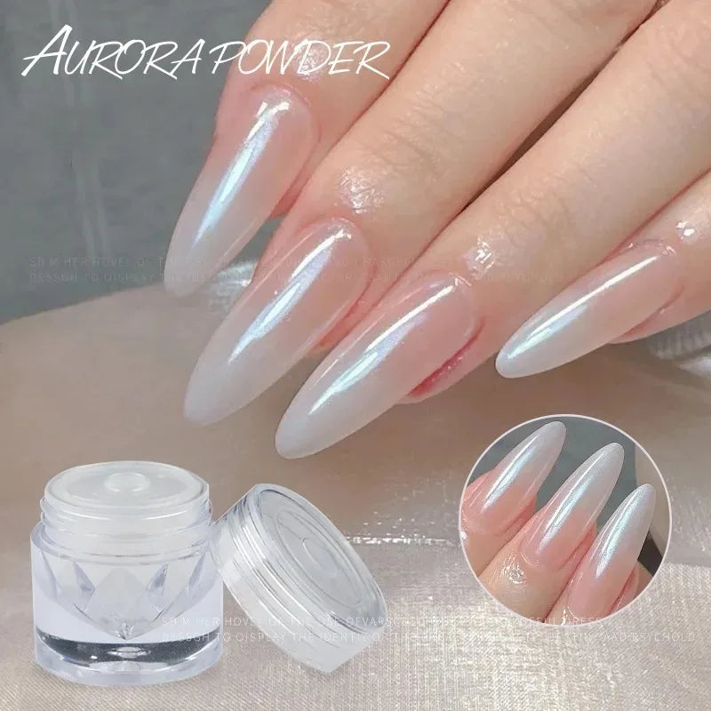 Mirror Plating Crystal Powder Nail Art Gloss Ice Transparent Smooth