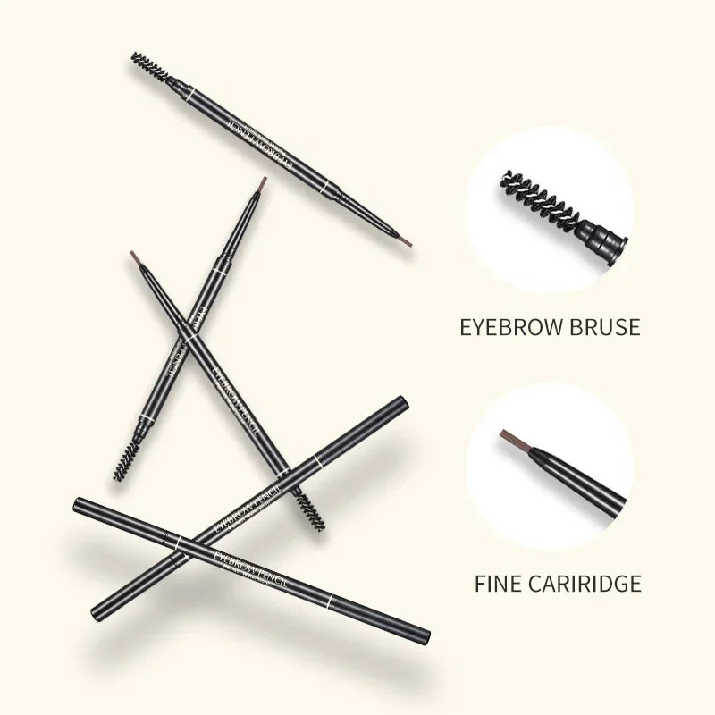 Fine Eyebrow Pencil Double Head Automatic Rotation One Line
