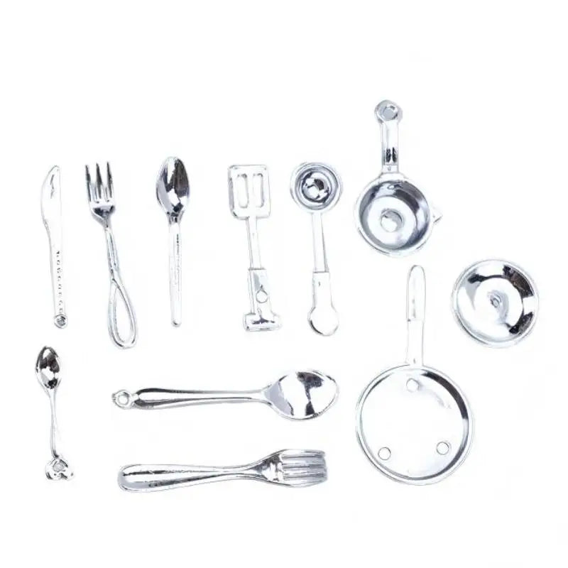 Dollhouse Mini Kitchen Utensils Tableware Simulation Cookware Toys Zpaxo A1