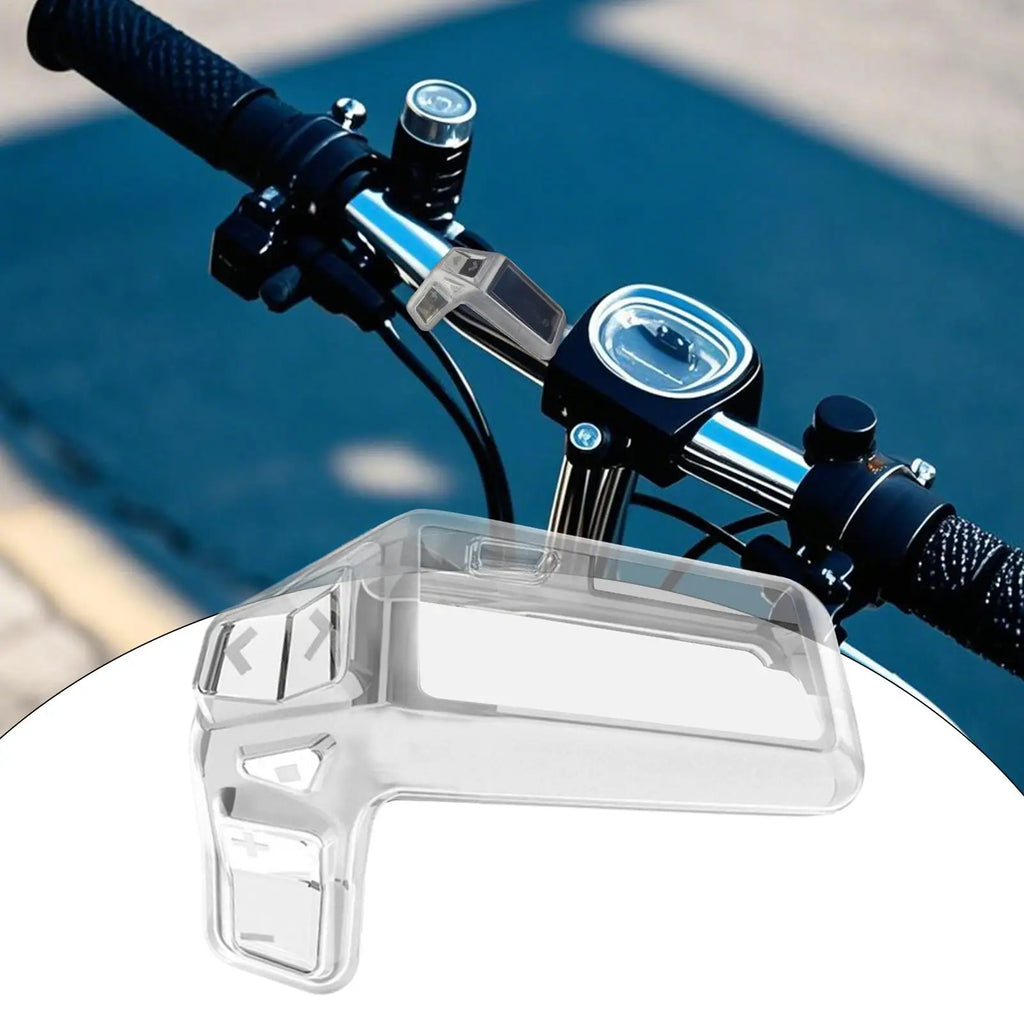 Electric Bike Monitor Screen Cover Waterproof Transparent Electric Bike Display Case Bicycle Parts for Outdoors Riding Commuting Zpaxo