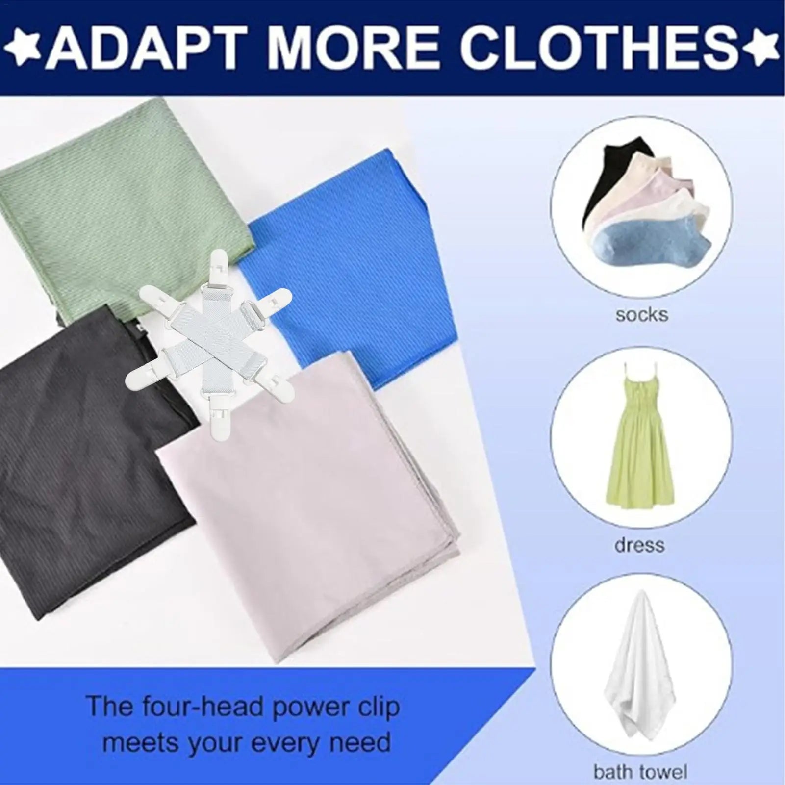 Anti Twist Bed Sheet Clips Dryer Tangling Laundry Prevent Knots