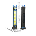 Multi-function Solar-powered Lamp Magnetic Base USB Rechargeable Zpaxo Blue