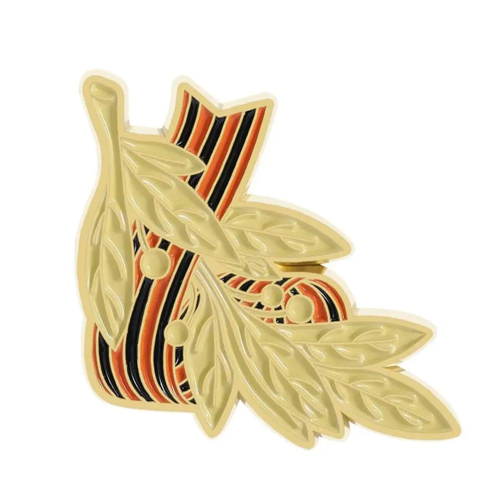 St. George Ribbon Enamel Pin Brooch – Victory Day Memorial Badge Enamel Pin Brooch Zpaxo C