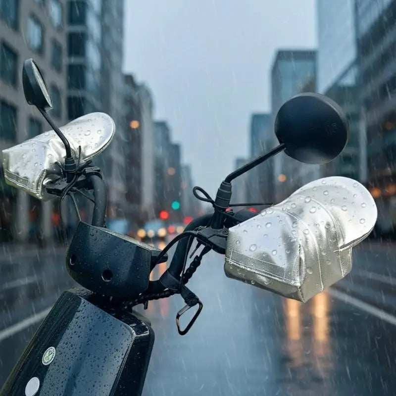 Silver-Coated Handlebar Gloves – UV & Waterproof Summer Riding