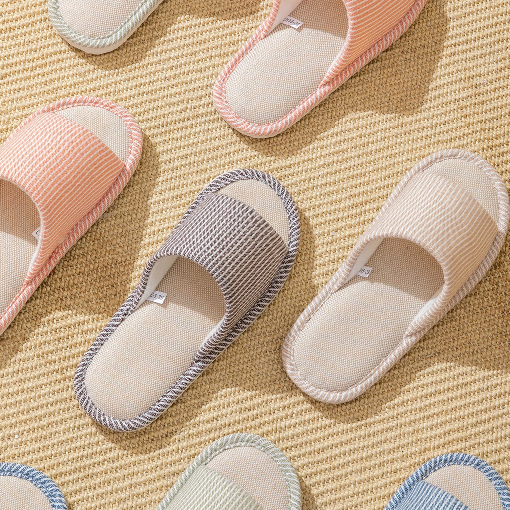 Men's Slip-resistant Linen Slippers Spring Summer Breathable House