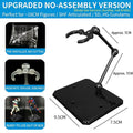 Clear Acrylic Action Figure Display Stand – Clip Waist Holder Figure Display Stand Zpaxo Black