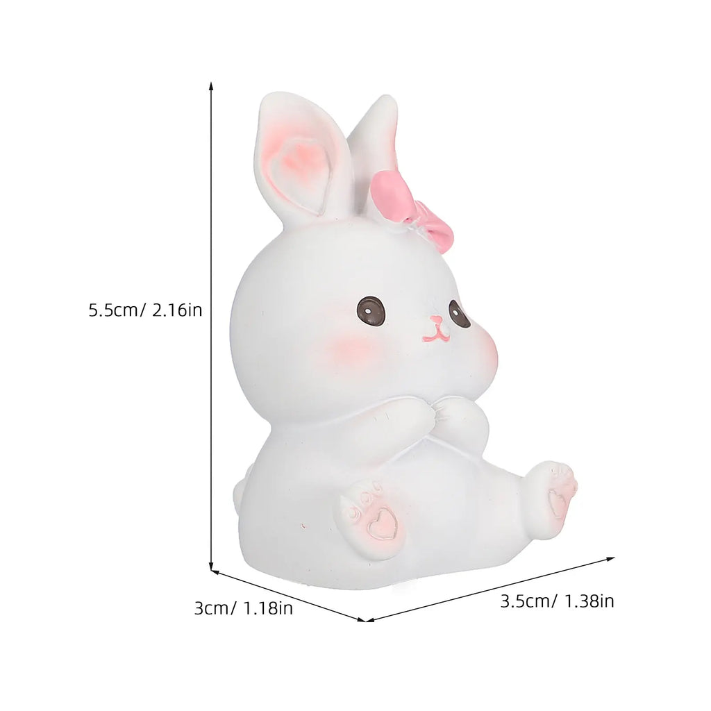 Bunny Cake Topper Decor Nursery Decorations Birthday Party Figures