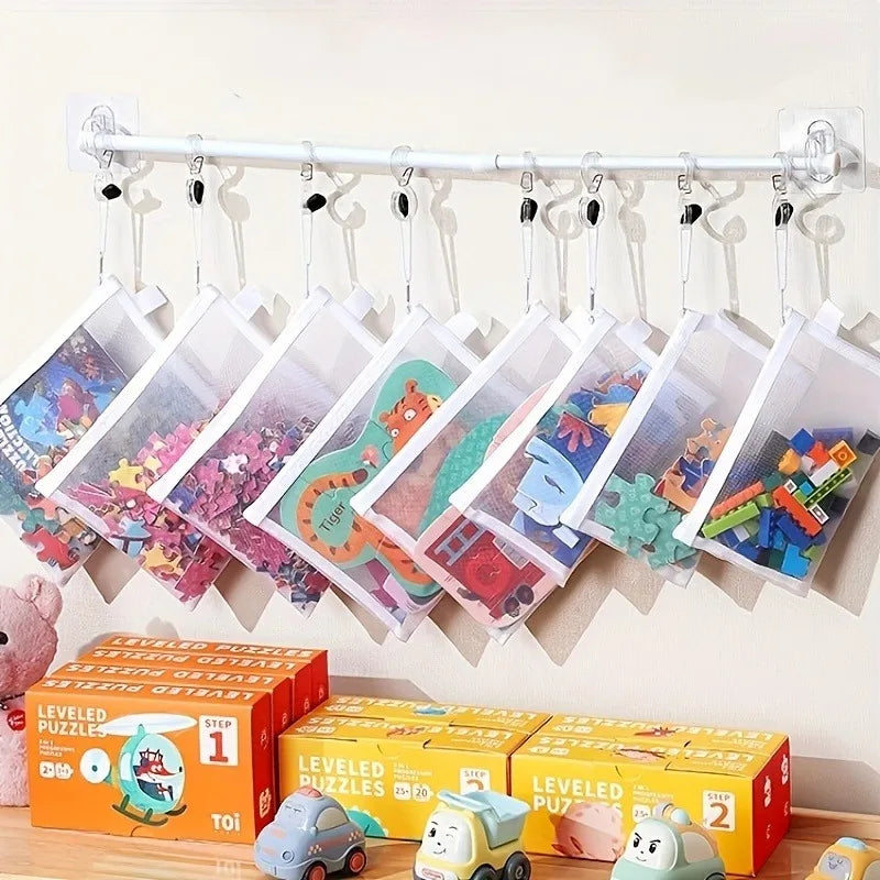 Large-capacity Mesh Storage Bags Multi-functional Transparent