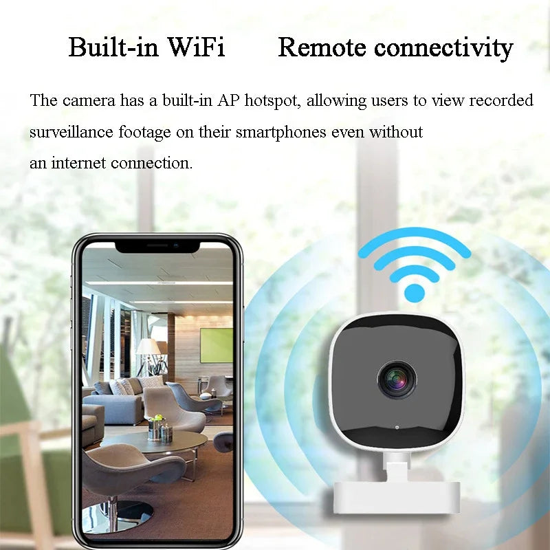 4K Mini Security Camera Ip65 Waterproof Full Night Vision Motion