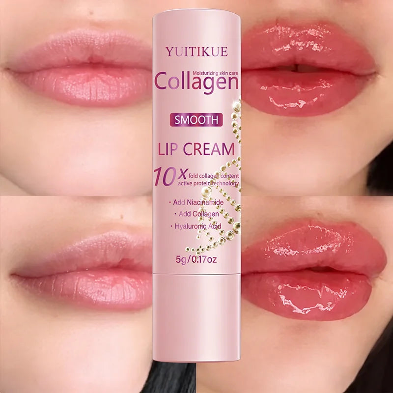 10X Collagen Lip Cream – Hyaluronic Acid & Niacinamide Lip Balm Lip Treatment Cream Zpaxo Default Title