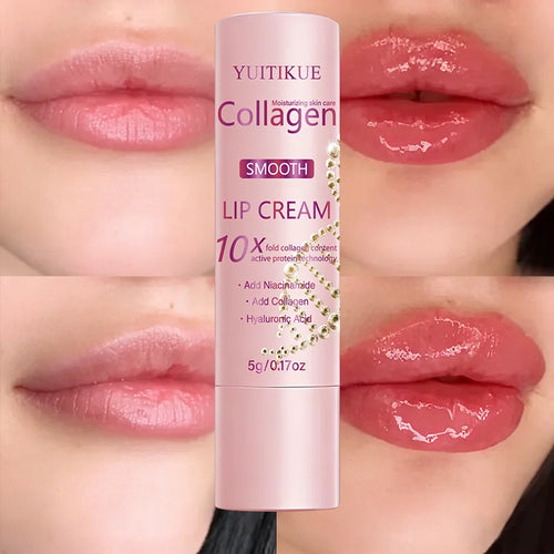 10X Collagen Lip Cream – Hyaluronic Acid & Niacinamide Lip Balm Lip Treatment Cream Zpaxo Default Title