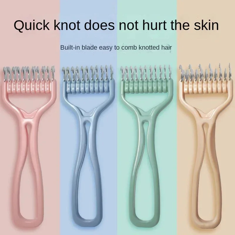 2-in-1 Cat & Dog Grooming Brush – Knot Cutter & Shedding Comb