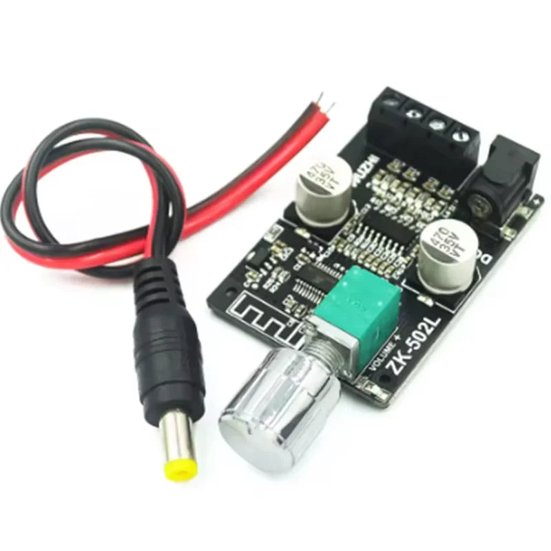 2 Adjust the volume switch ZK-502L 20W30W40W50W mini stereo Bluetooth 5.0 digital amplifier board Zpaxo