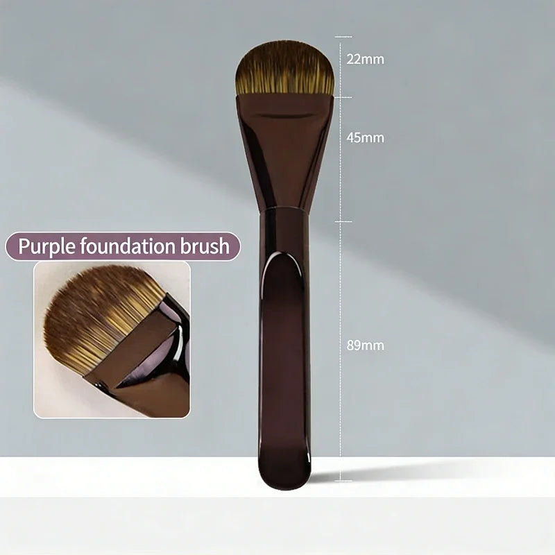 Ultra Thin Foundation Brush Synthetic Bristles Precision Application
