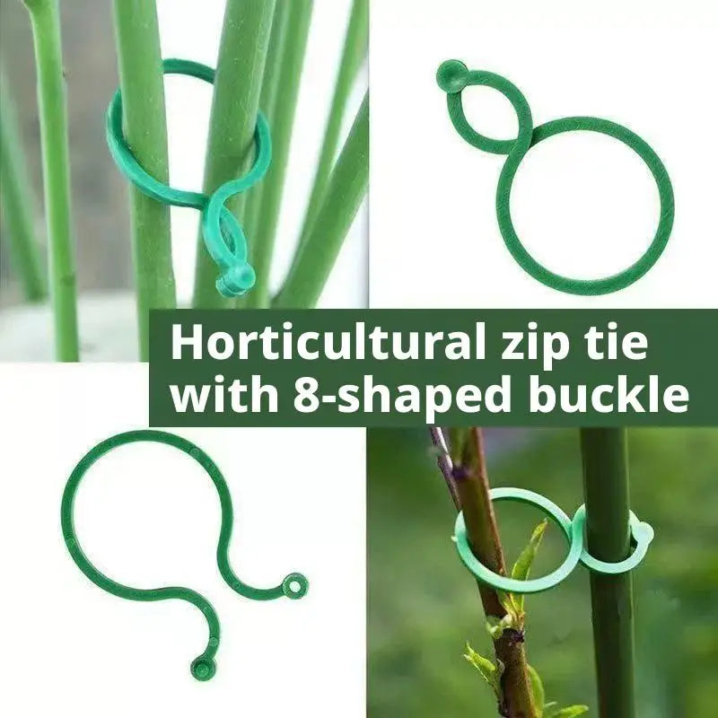 Plastic Garden Plant Support Clips – Tomato & Vine Ties 100/500 Garden Plant Clips Zpaxo