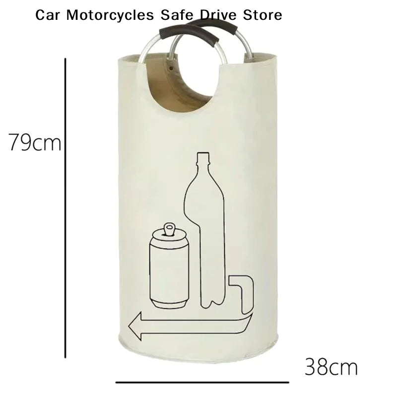 CMLarge Capacity Empty Bottle Storage Basket Folding Recycling Bin