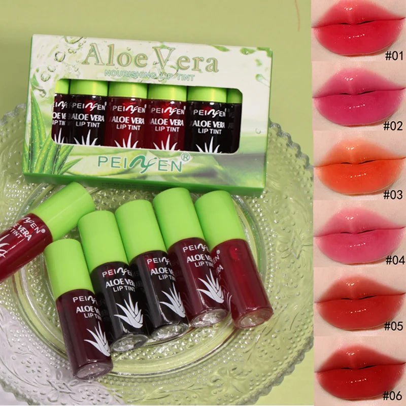 6-pack Moisturizing Lip Gloss Easy Apply Waterproof Rendering Natural