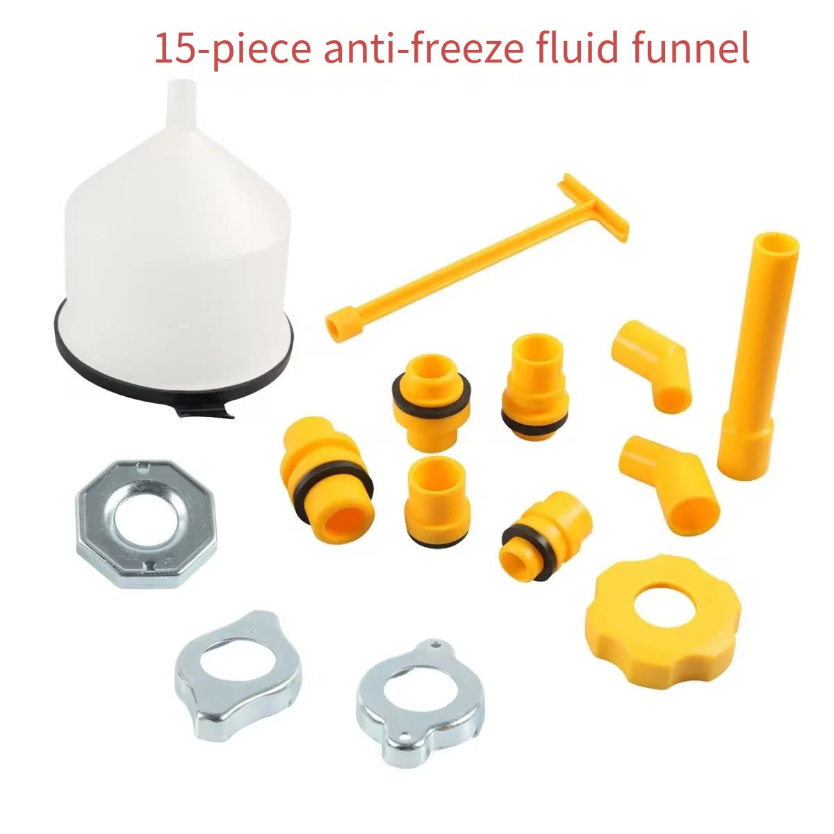 Antifreeze Funnel Car Coolant Plastic Refrigerant Filling Water Tank