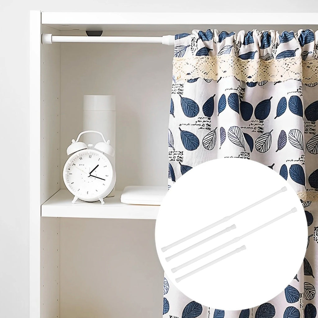 4Pcs RV Shower Corner Bar Telescopic Storage Rod Prevent Falling Toiletry Storage Adjustable Shelves Camper Travel Accessories Zpaxo