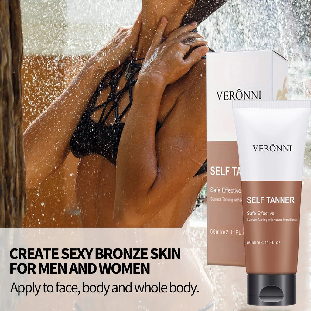 BODY TANNING OIL Bronzing Cream,Ultra Moisturizing&Tan Boosting,Natural Streak-Free Tinted self-Tanning Care For Body and Face Zpaxo