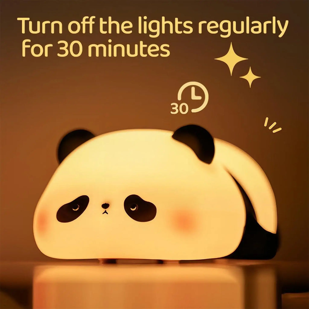 Cute Silicone Night Lights Sheep Cartoon Bedroom Lamp for Children's Room Decor Rechargeable Timing Dimming Sleep Night Light Zpaxo