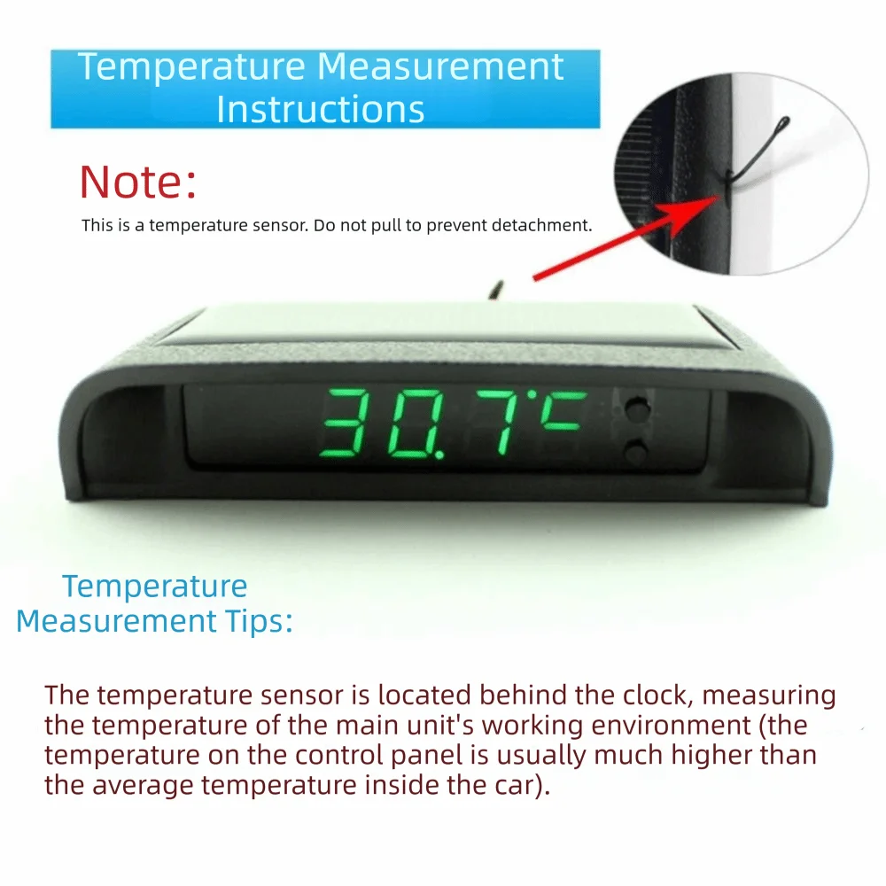 Solar Powered Car Digital Watch Luminous Precision Electronic 24 Zpaxo