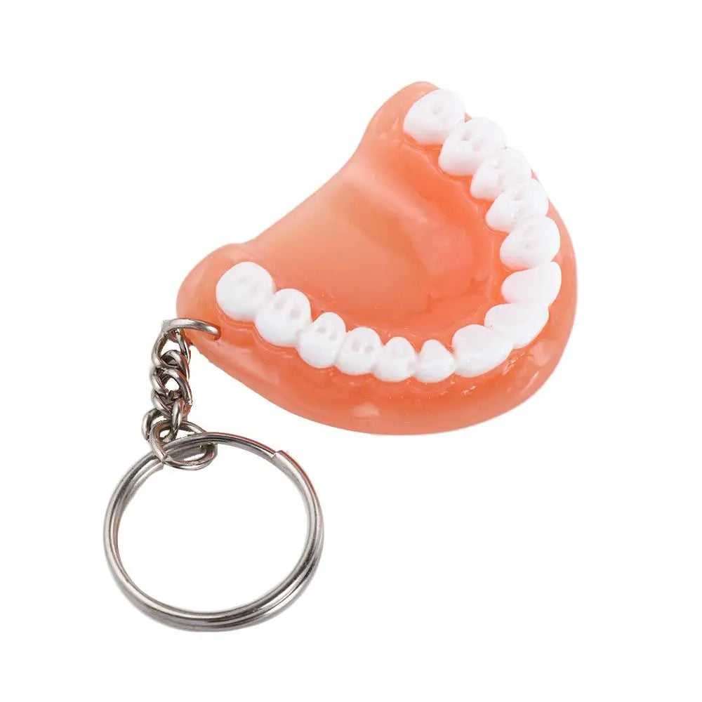 Dental Decoration Simulation Teeth Shape Resin Tooth Key Chain Zpaxo
