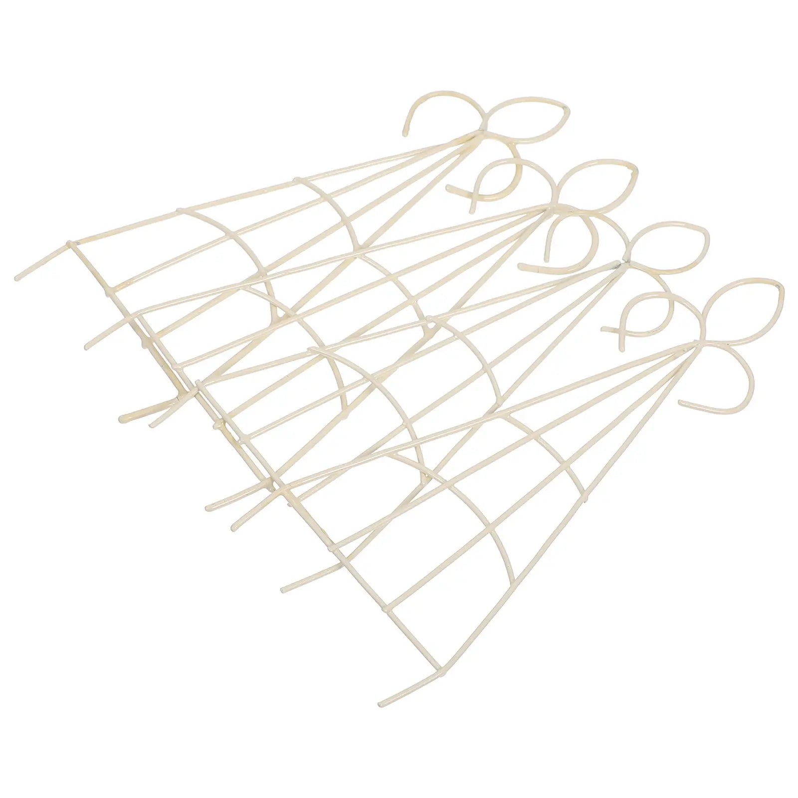 4Pcs Mini Plant Trellis Metal Climbing Support Sturdy Iron DIY Garden Frame for Potted Plants Indoor Vine Display Small Space Zpaxo