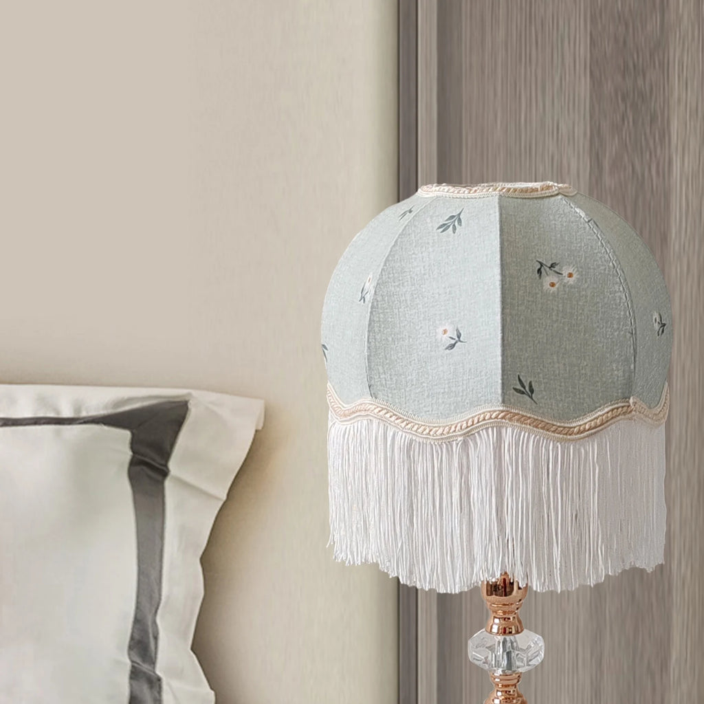 Tabletop Lamp Shade Tassel Floor Light Cover Creative Fabric Zpaxo