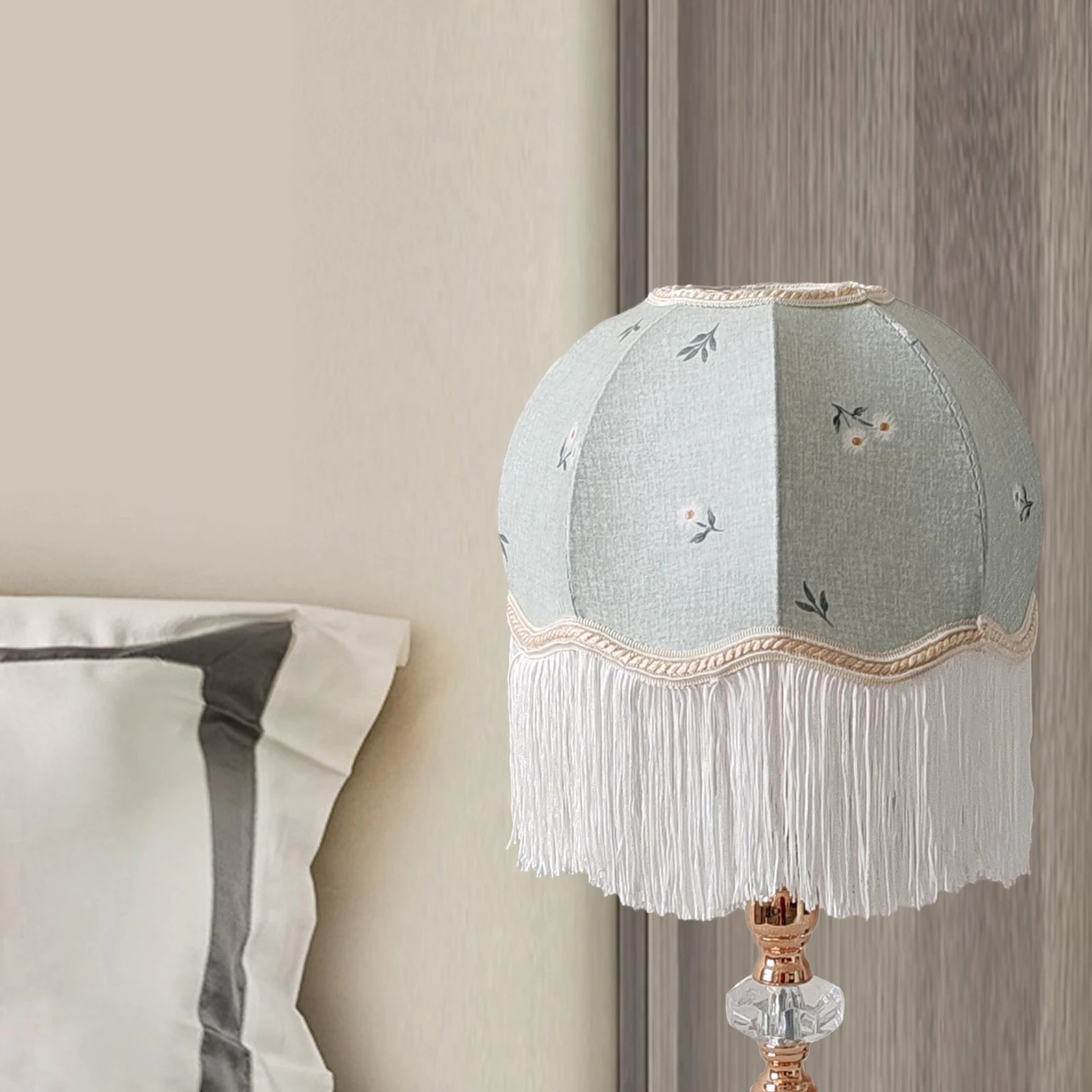 Tabletop Lamp Shade Tassel Floor Light Cover Creative Fabric Zpaxo