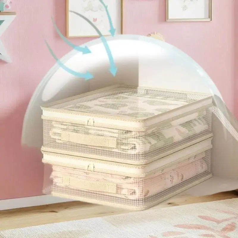 Pillow Bedding Storage Bags Made Waterproof PVC Clear Packing Box Zpaxo