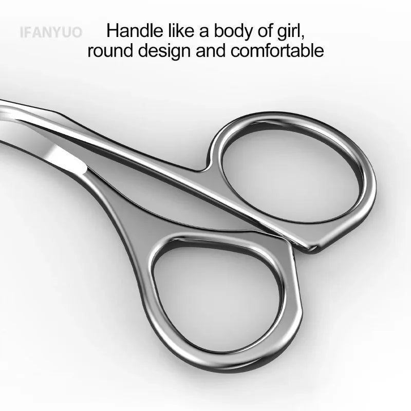 Eyebrow Scissors Stainless Steel Comb Makeup Trimming Knife Hair