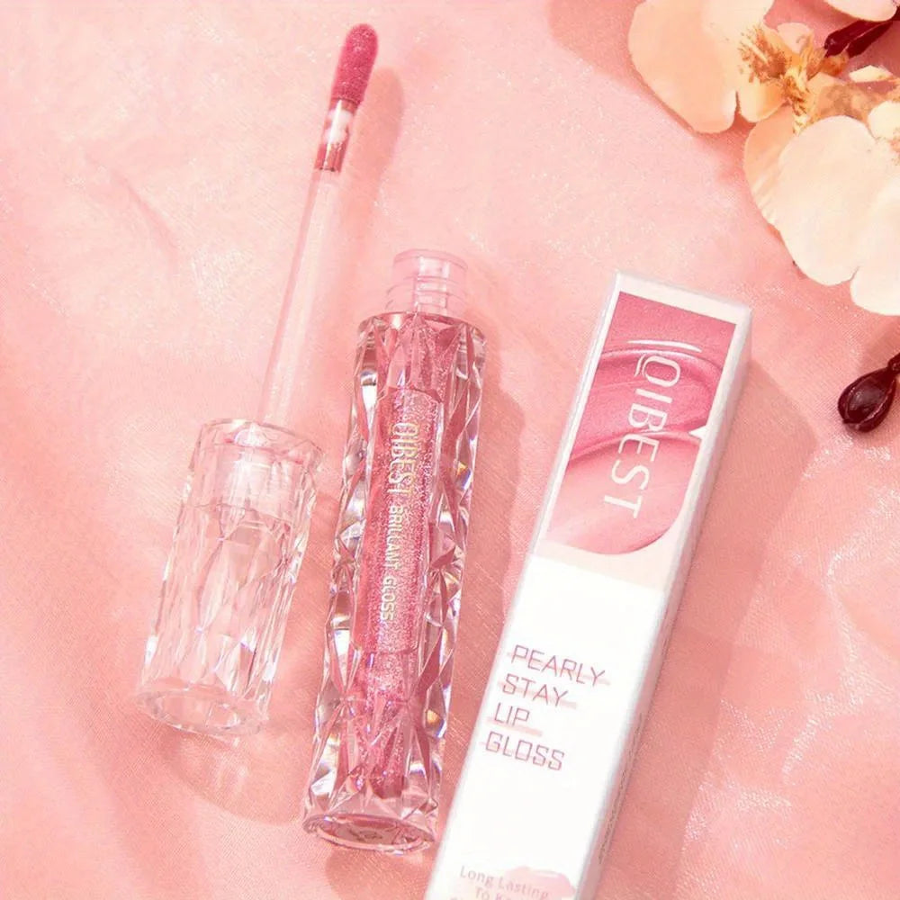Diamond Liquid Lipstick Moisturizing Lasting Purple Sparkling Waterproof Lip Gloss Matte Glitter Lipstick Korean Makeup Zpaxo