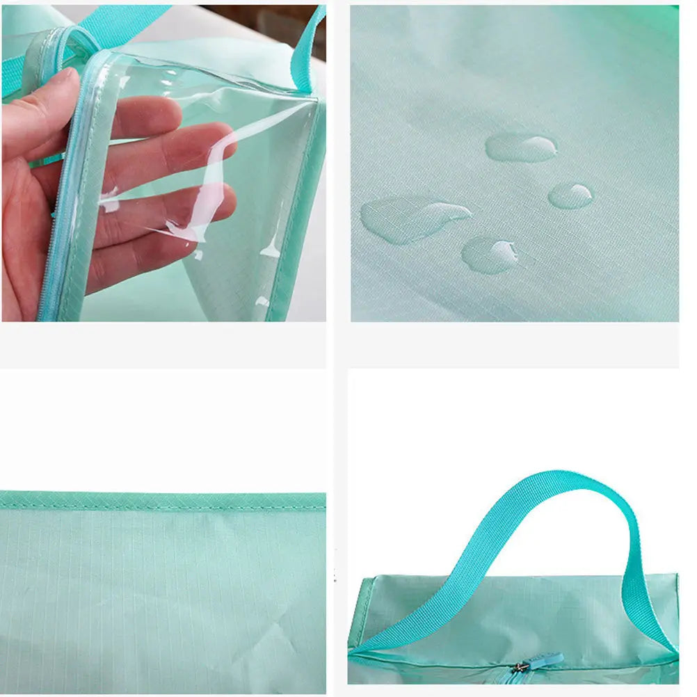 Shoes Organizer Bags Oxford Cloth Waterproof Dustproof Clear Window