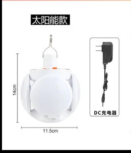 Solar LED Bulb Lamps USB Charging Rechargeable Night Light Outdoor Zpaxo US DC Direct Charge