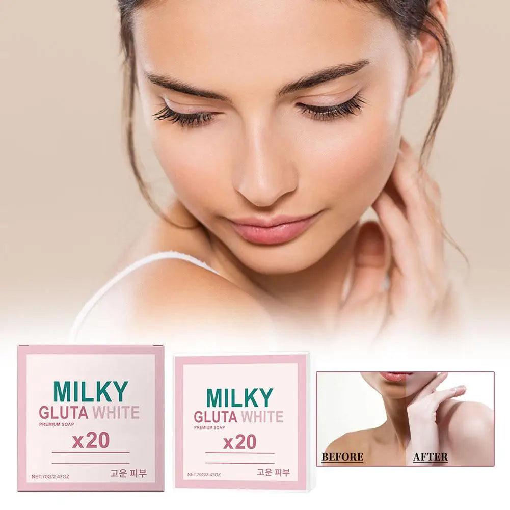 Gentle Milk Bath Soap – Brighten, Cleanse & Control Oil Facial Cleansing Soap Zpaxo