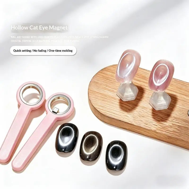 Round Cat Eye Magnet Ring – Gel Nail Art DIY Tool