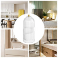 Toothbrush Holder Lid 3-Slot Rotating Waterproof Stand Bathroom
