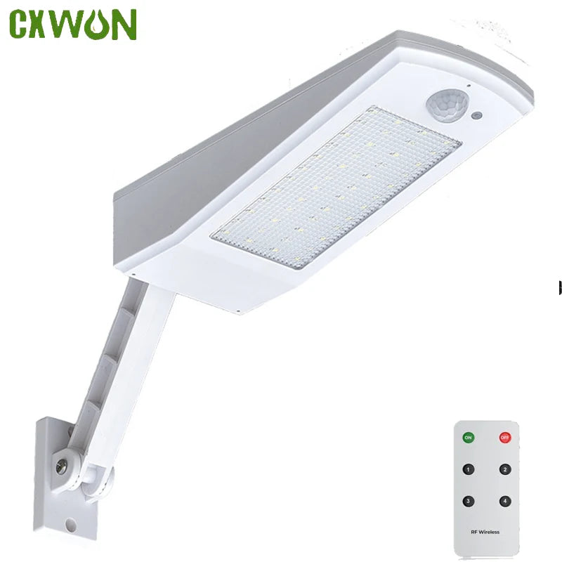 Solar Wall Lights Remote Control Adjustable Brightness Waterproof Zpaxo