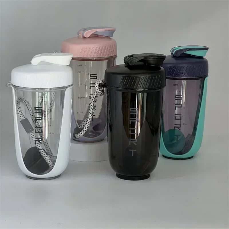 Hot Sale 590ML Protein Powder Milk Shake Cup Sports Shake Cup Office Girl Portable Handheld Water Cup with Lifting Rope Zpaxo