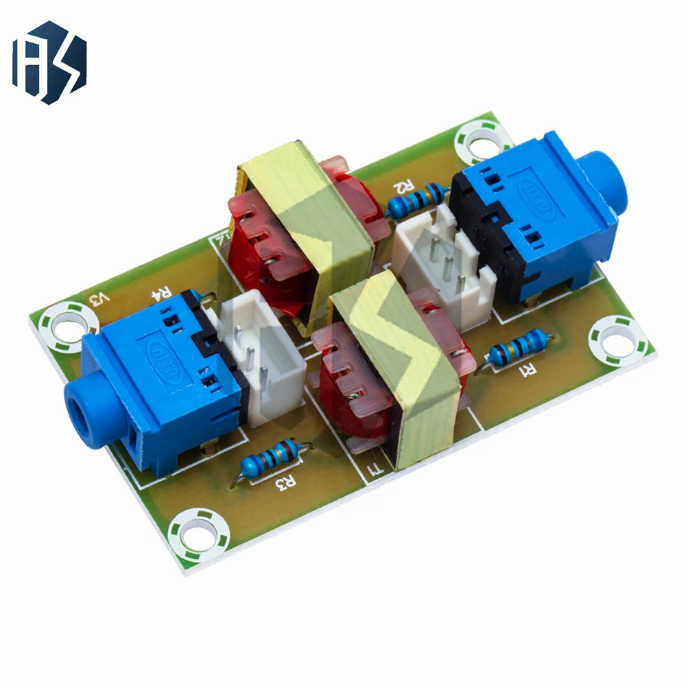 XH-M372 Automotive Audio Ground Loop Noise Isolator | Transformer-Coupled Stereo Isolation with ±2kV Surge Protection | 3.3V-5V Zpaxo