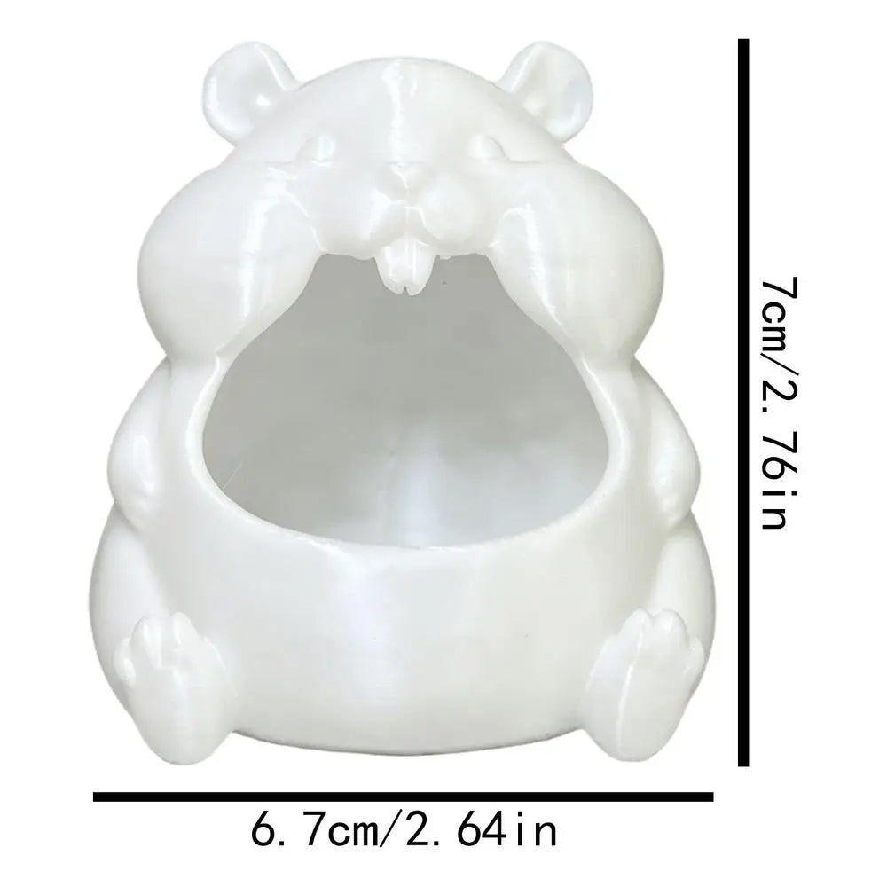 Hamster Shaped Candy Bowl Cute Decorative Tray Multipurpose Organizer