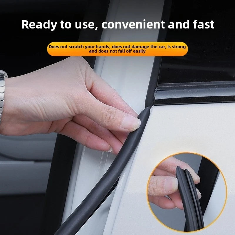 Car B-Pillar Door Edge Rubber Weatherstrip Seal – 2pcs 90cm