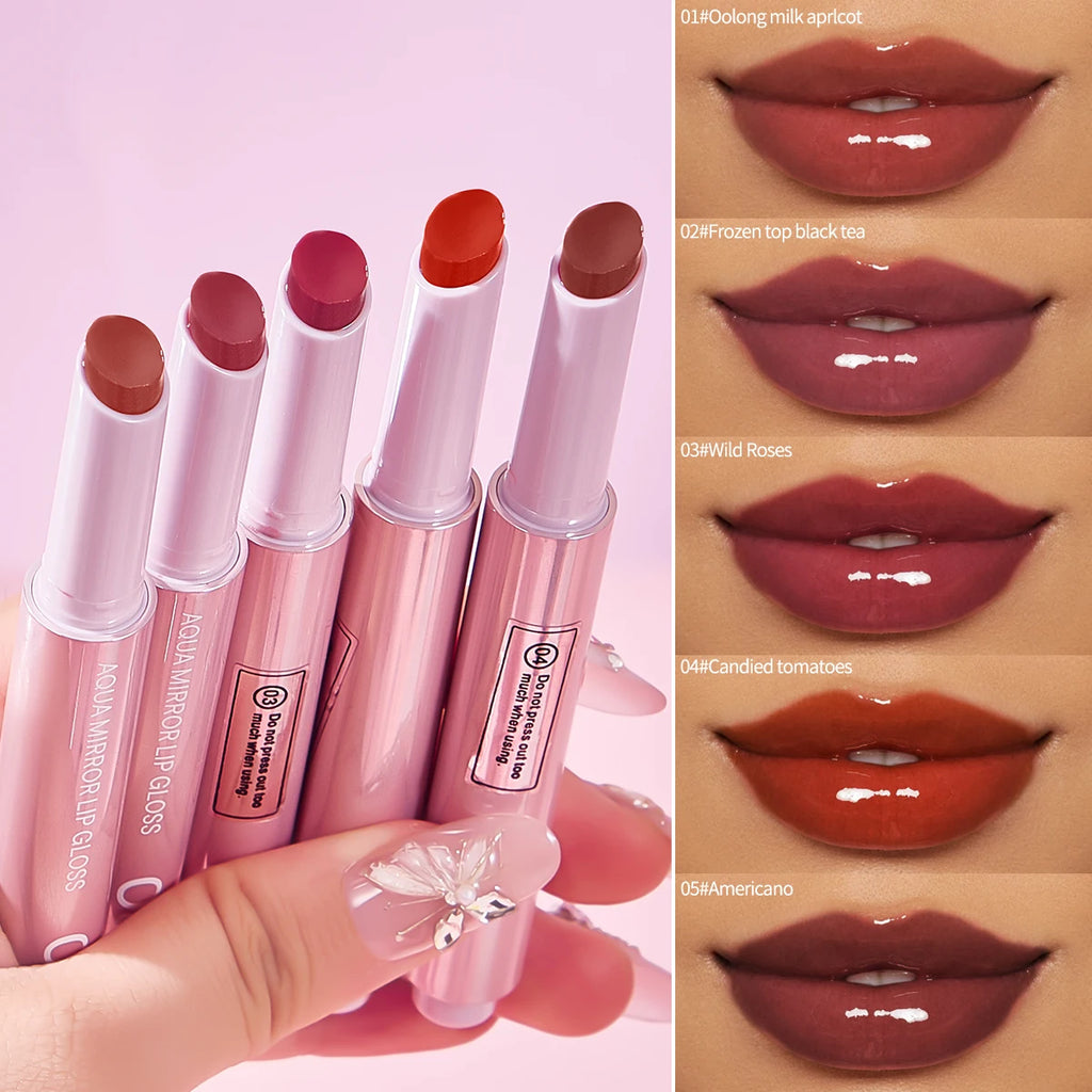 Mirror Lip Gloss Waterproof Moisturizing Lightweight Non Greasy