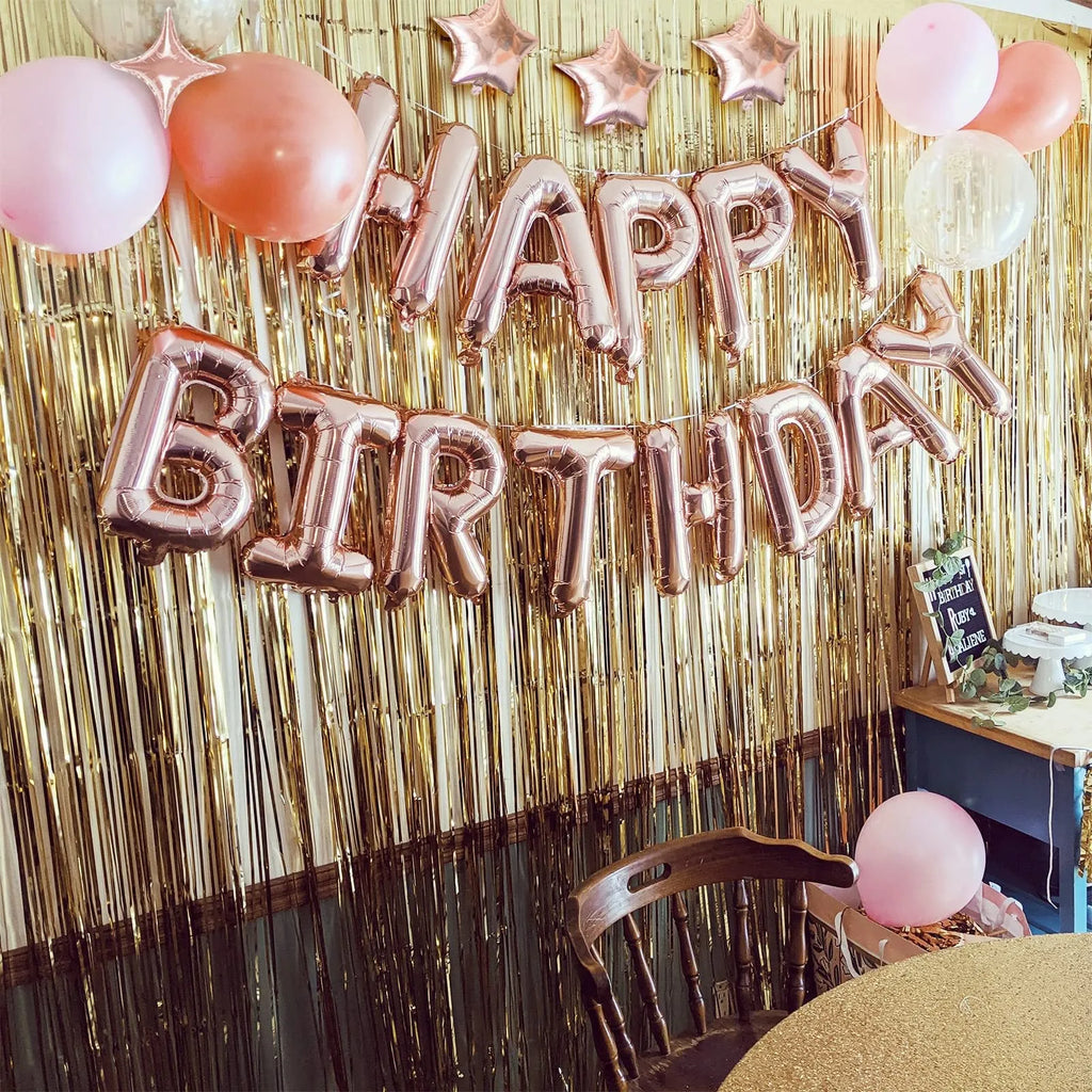 Happy Birthday Aluminum Film Balloon Sequin Children's Party