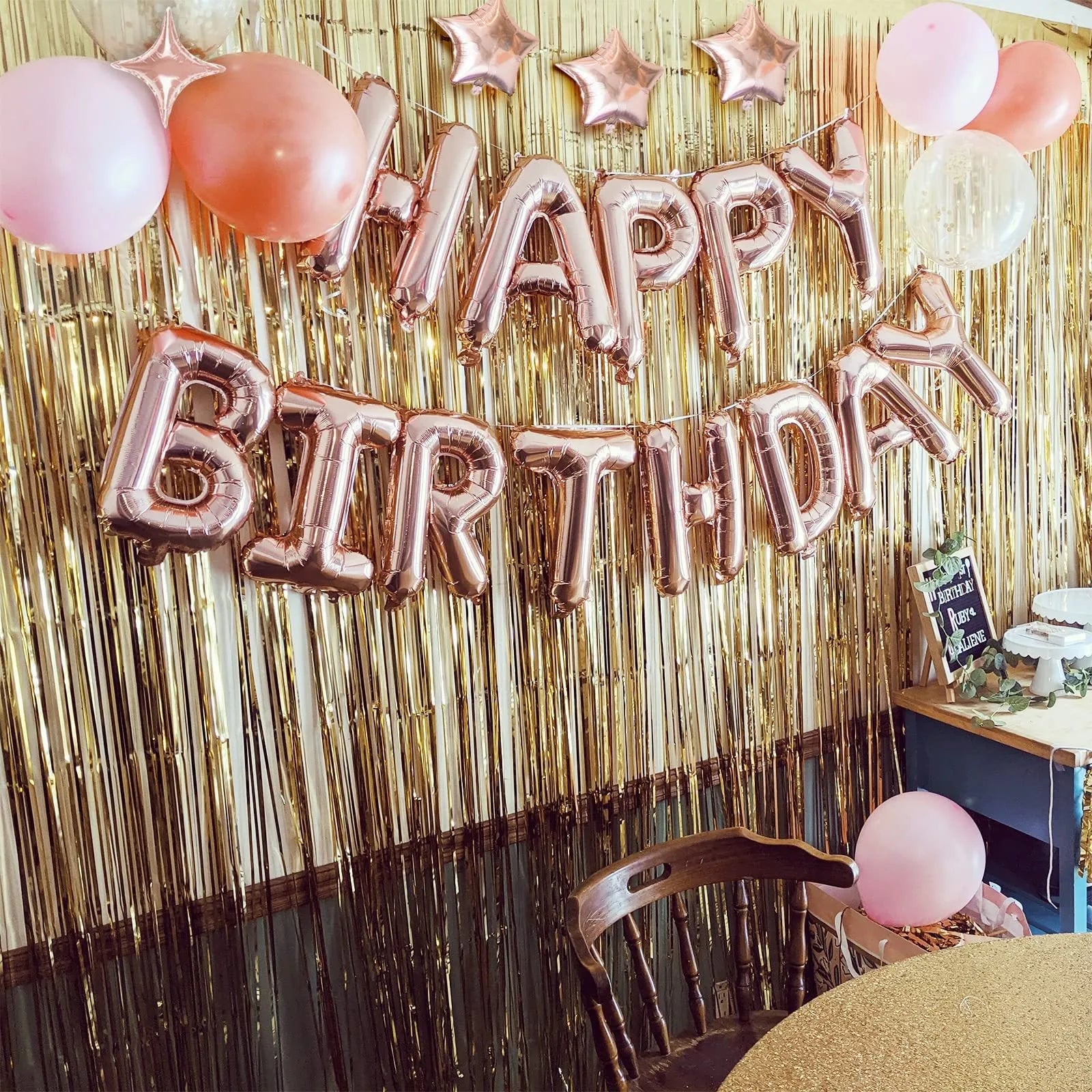 Happy Birthday Aluminum Film Balloon Sequin Children's Party