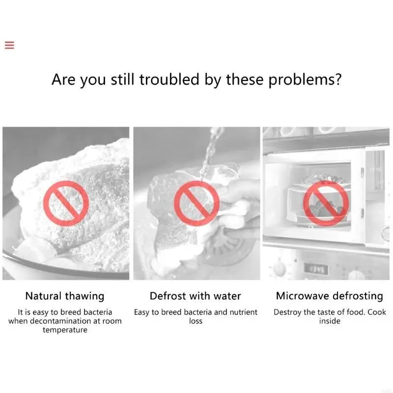 Aluminum Defrosting Tray Thawing Board Rapid Frostyfrosty Safe
