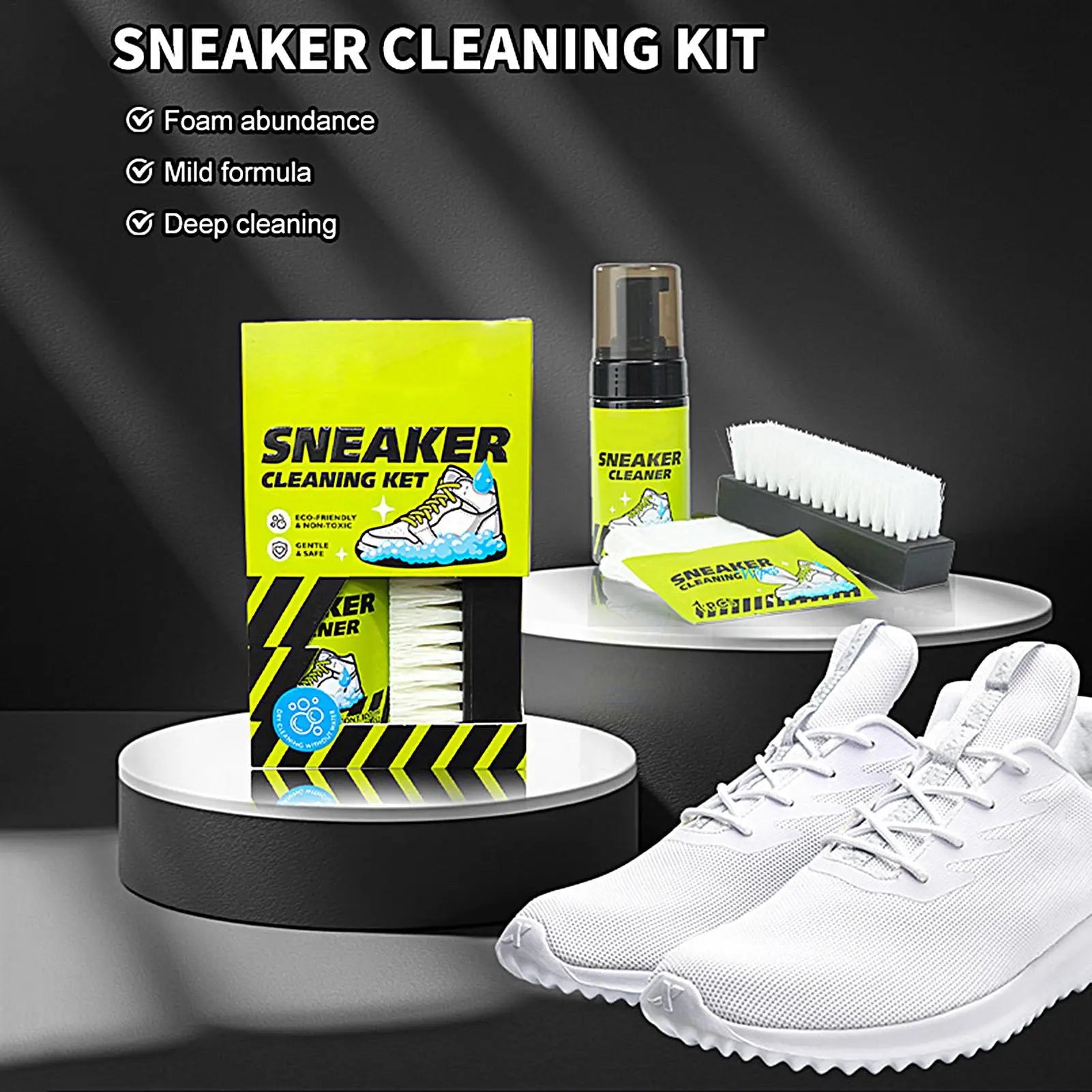 Shoe Cleaning Foam Waterless Cleaner White Sneaker Care Basketball